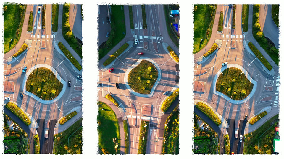 Liikenne ympyrä laajalahti